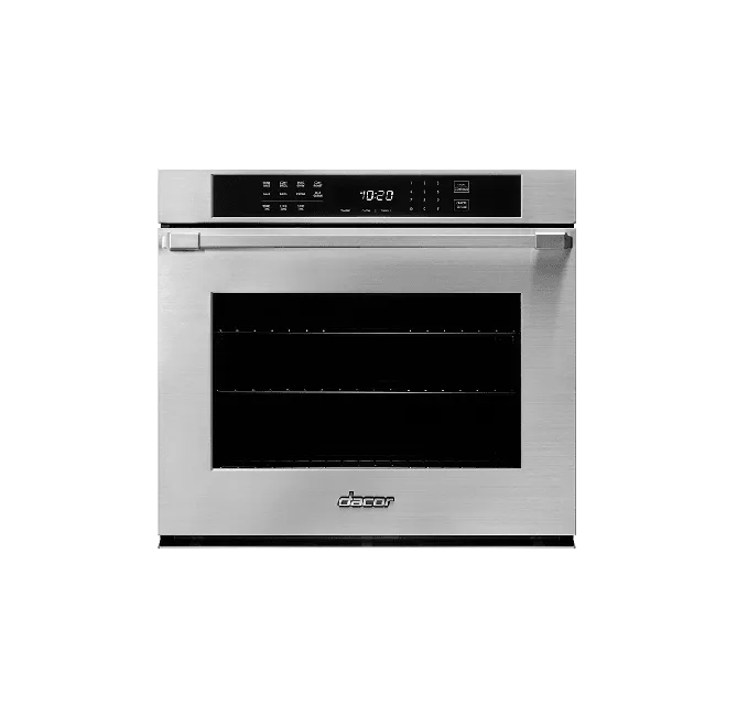 Dacor HWO130PC 30" Single Wall Oven, Dacormatch, With Pro Style Handle (End Caps In Stainless Steel) Wall Ovens 27 inch wall oven built-in