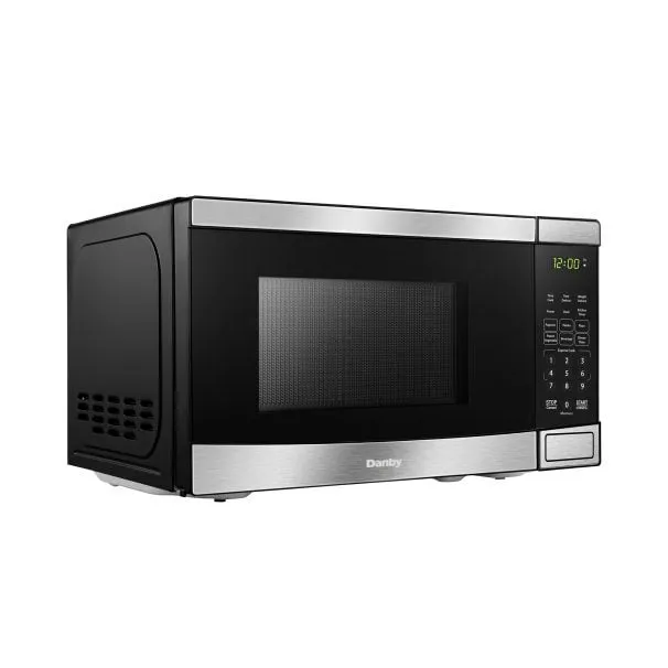 Danby DBMW0721BBS Danby 0.7 Cuft Microwave With Stainless Steel Front Countertop Microwaves compact countertop microwave oven
