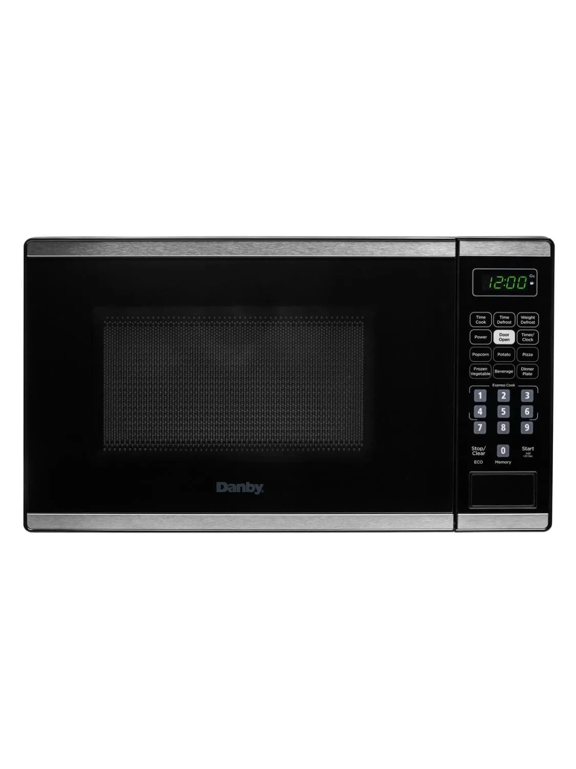Danby DBMW0722BBS Danby 0.7 Cu. Ft. Countertop Microwave In Black And Stainless Steel Microwave Ovens smart sensor microwave oven