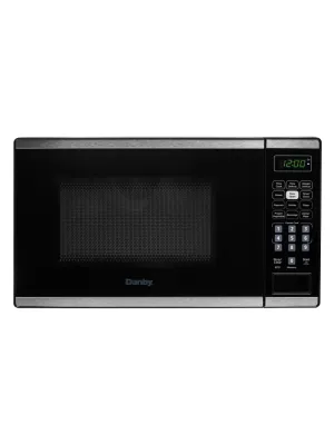 Danby DBMW0722BBS Danby 0.7 Cu. Ft. Countertop Microwave In Black And Stainless Steel Microwave Ovens smart sensor microwave oven