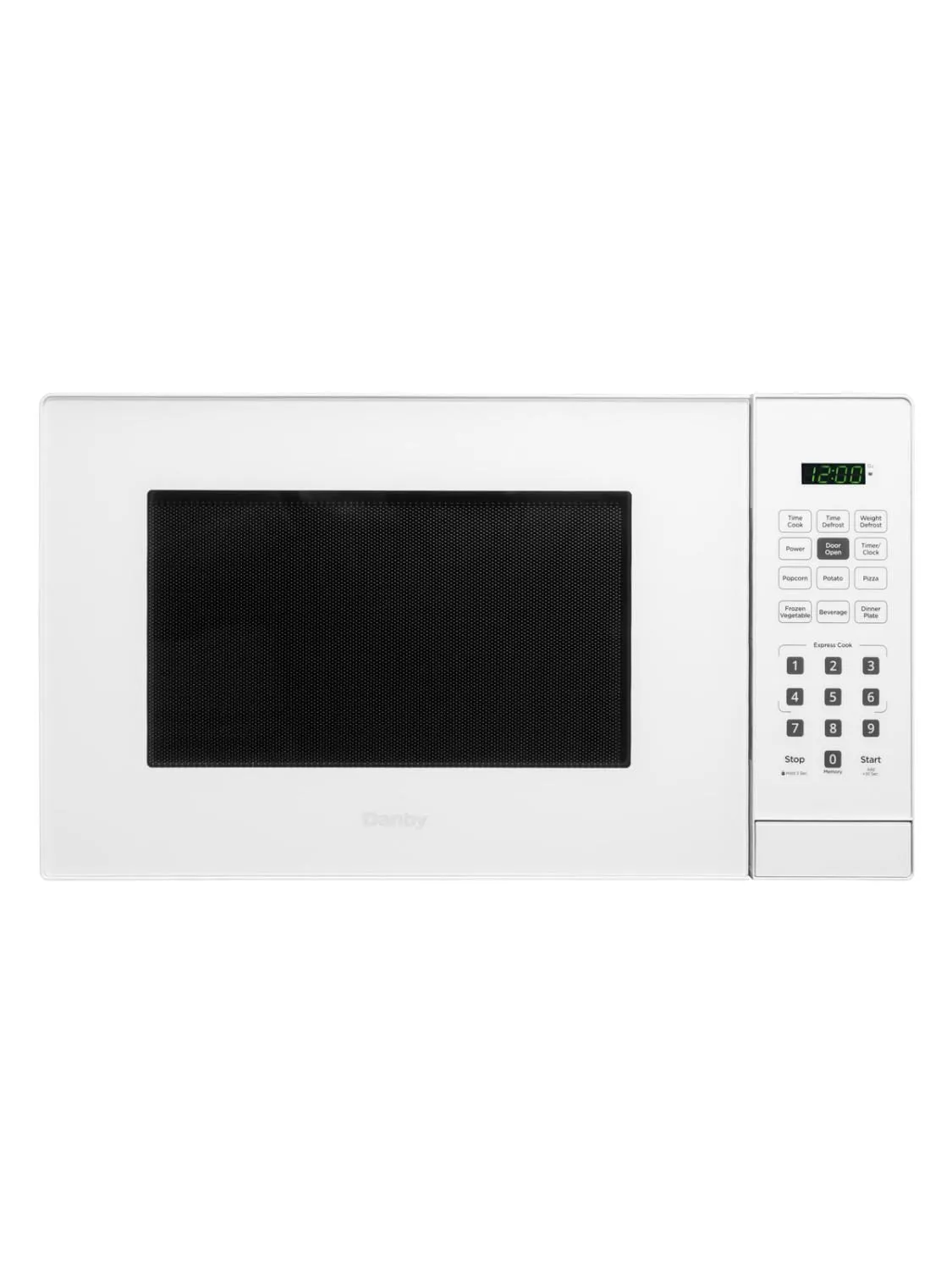Danby DBMW0921BWW Danby 0.9 Cu. Ft. Countertop Microwave In White Microwave Ovens smart sensor microwave oven