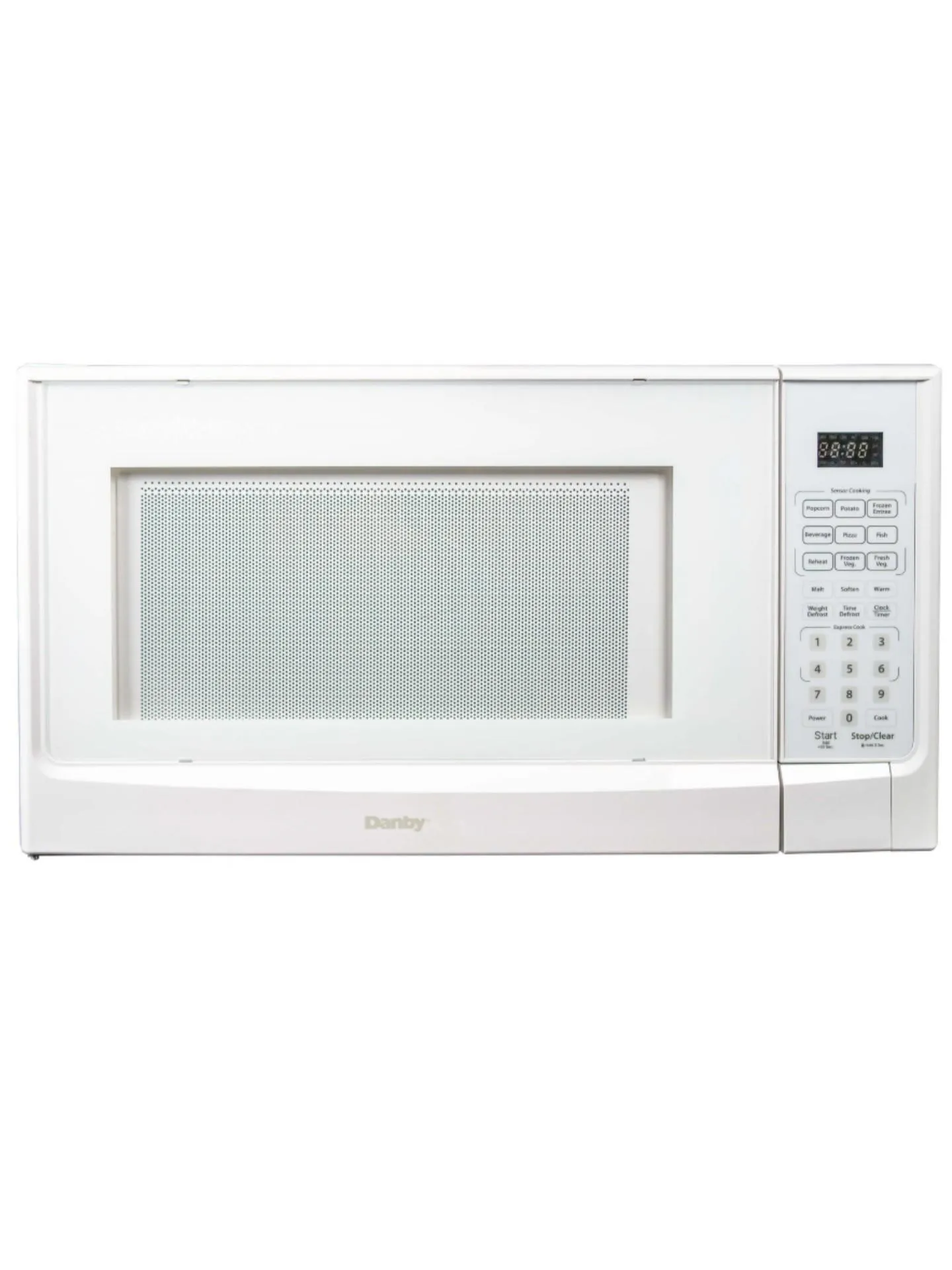 Danby DDMW01440WG1 Danby Designer 1.4 Cu Ft Sensor Microwave - White Countertop Microwaves compact countertop microwave oven