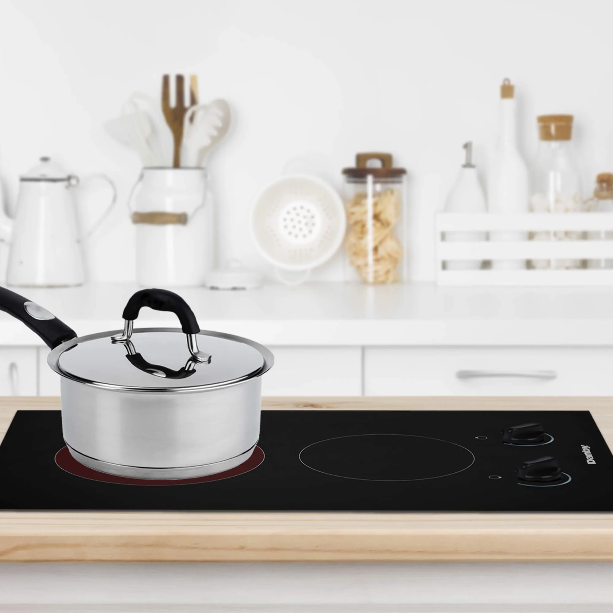 Danby DRC14A1BD Danby 14-Inch Radiant 2 Burner Cooktop