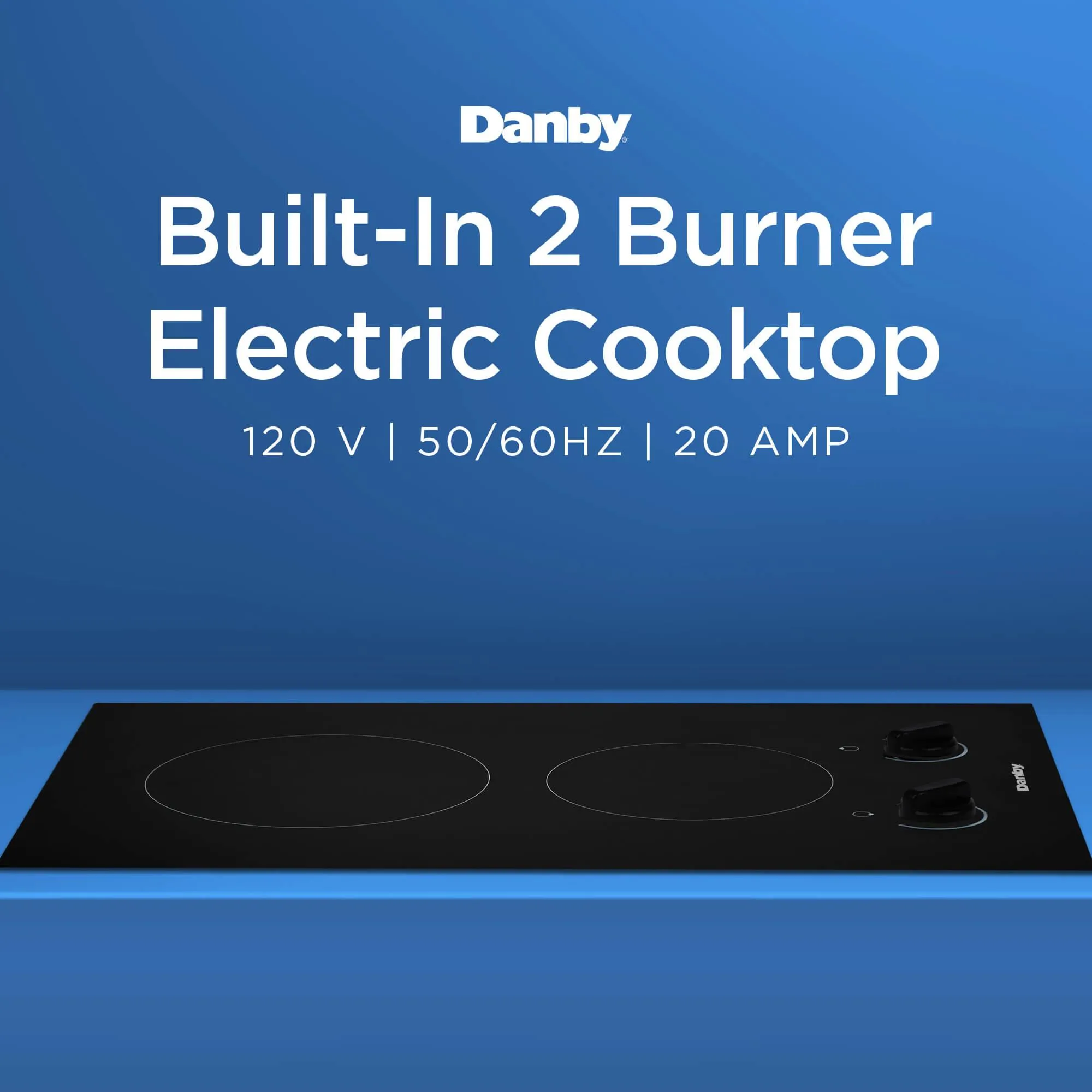 Danby DRC14A1BD Danby 14-Inch Radiant 2 Burner Cooktop