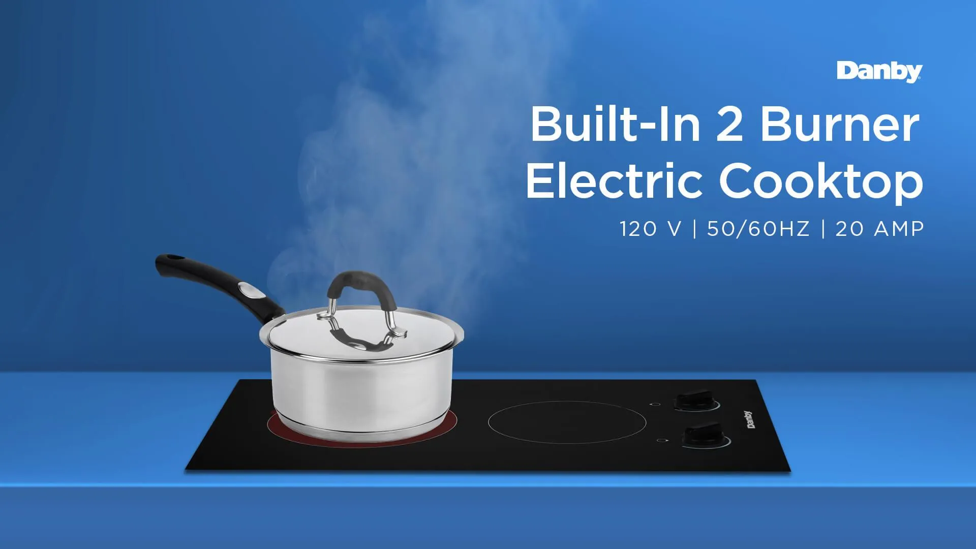 Danby DRC14A1BD Danby 14-Inch Radiant 2 Burner Cooktop