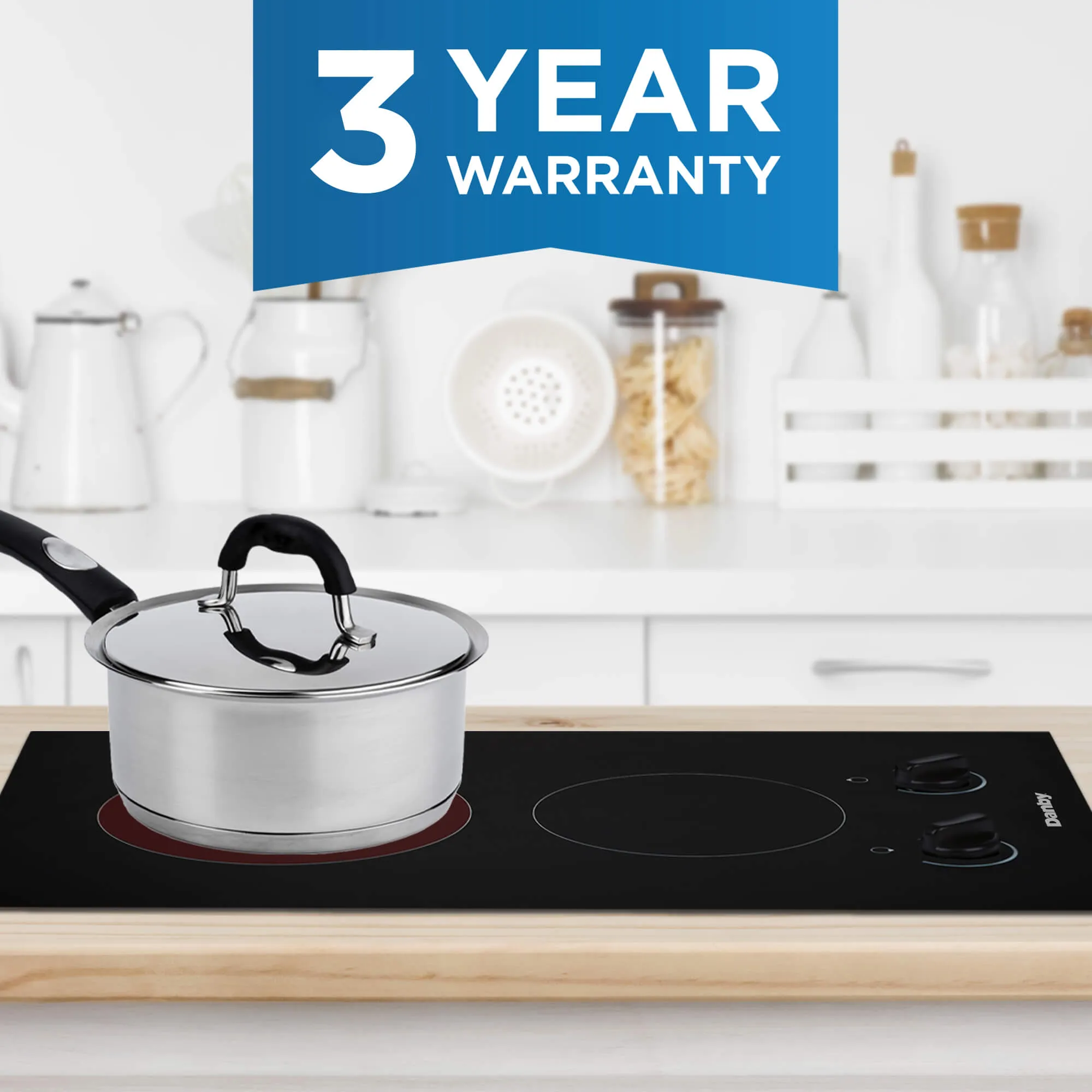 Danby DRC14A1BD Danby 14-Inch Radiant 2 Burner Cooktop