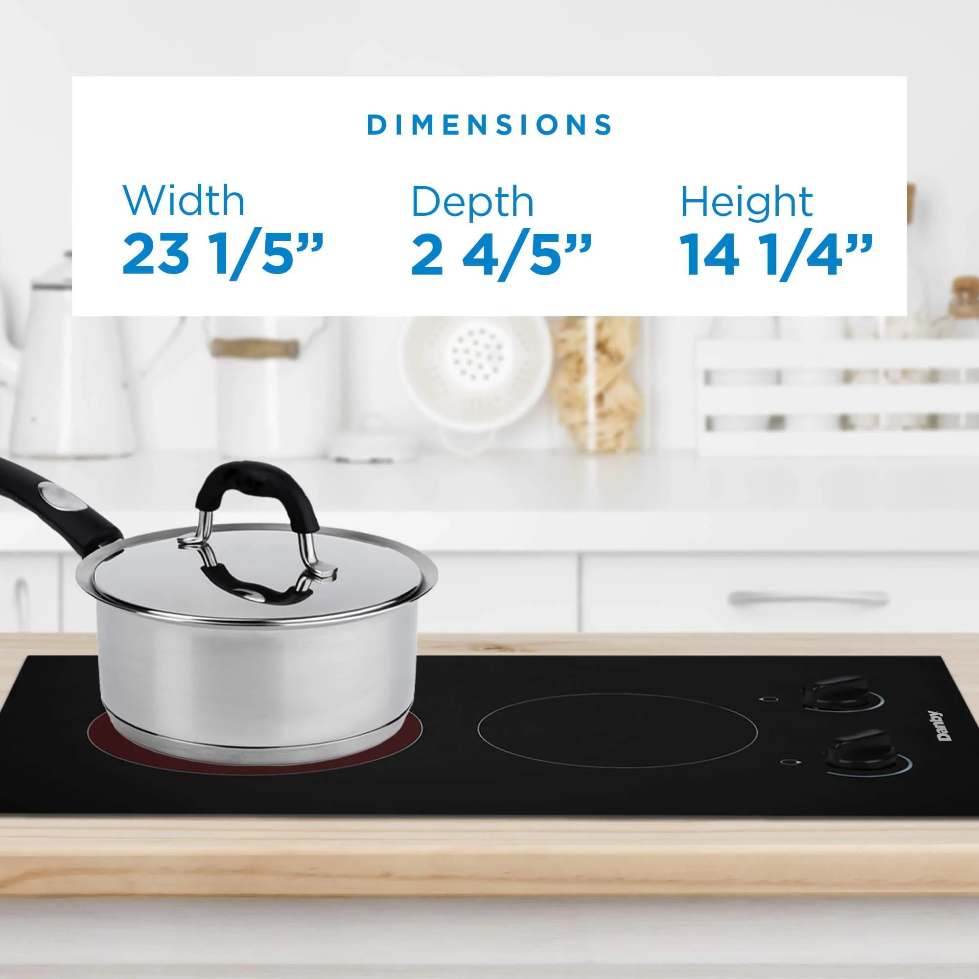 Danby DRC14A1BD Danby 14-Inch Radiant 2 Burner Cooktop