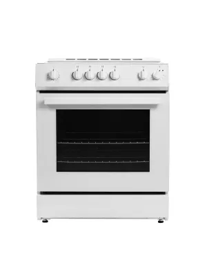 Danby DRRM300W Danby 30 Slide In Smooth Top Electric Range With Knob Controls In White Slide In Ranges front control slide-in stove