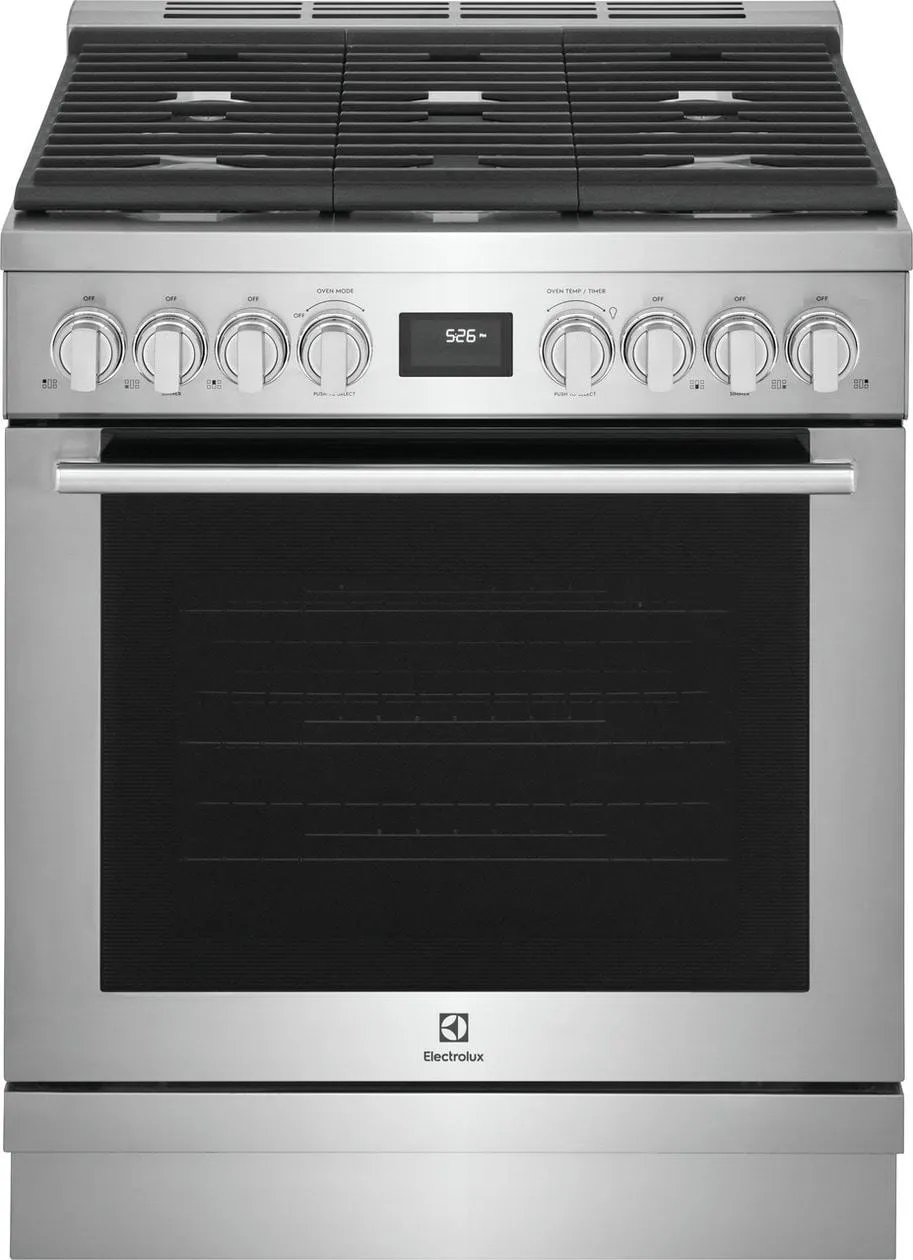 Electrolux ECFG3068AS Electrolux 30" Front Control Freestanding Gas Range Slide In Ranges front control slide-in stove