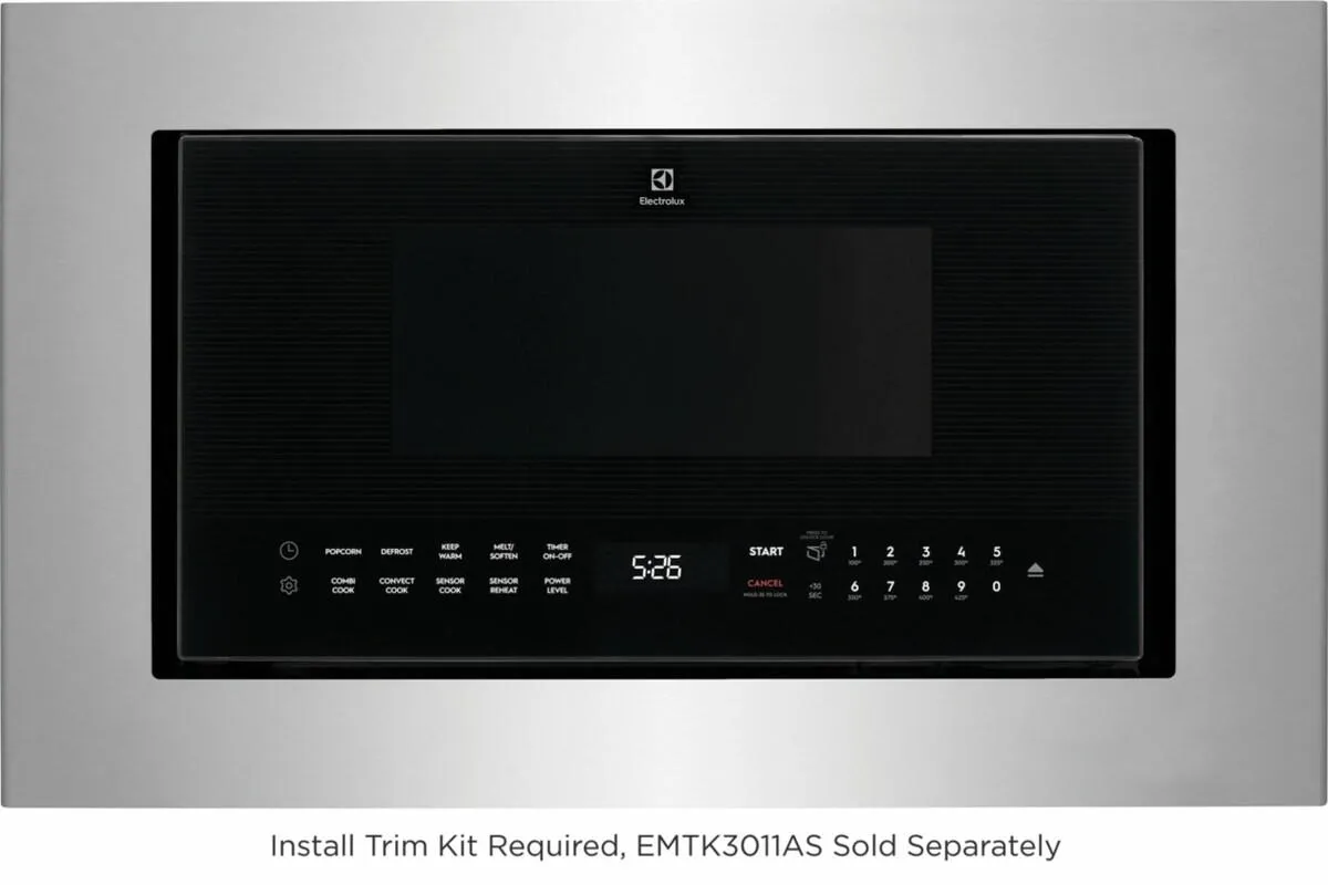 Electrolux EMBS2411BB Electrolux 30" Built-In Side Swing Microwave Oven Microwave Ovens smart sensor microwave oven