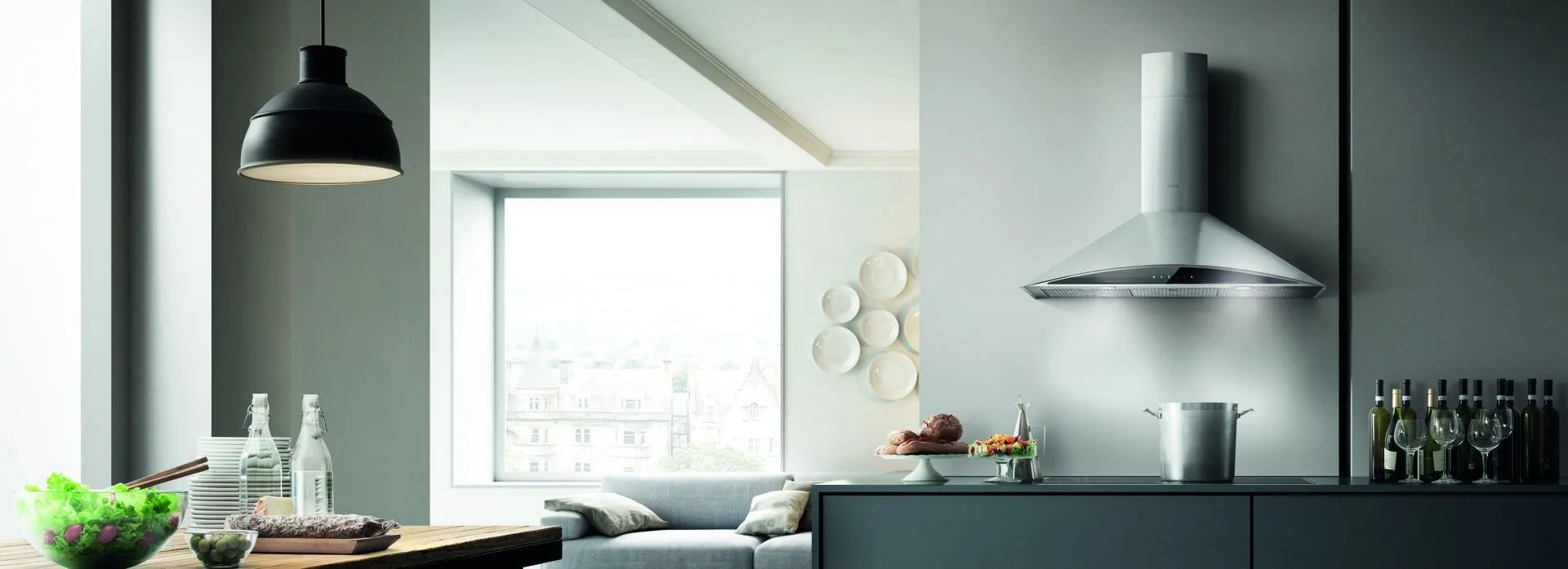 Elica EFG630S1 Foglia 30" Ss Ducted Hoods stainless steel vent hood ducted