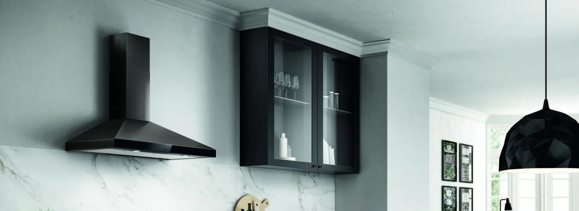 Elica EVR630BL Varna Black 30" Bss Ducted Hoods stainless steel vent hood ducted