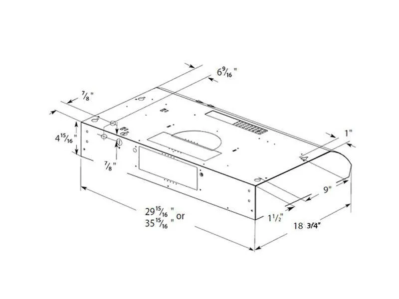 Elica KIT02722 Optional Duct Transition, 7" Round Hood Accessories universal vent hood kits