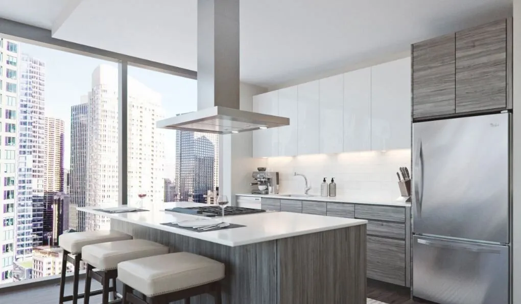 Faber BELAIS42SS600B 42" T-Shape Chimney Island Hood Ventilation Range Hoods high suction kitchen exhaust hood