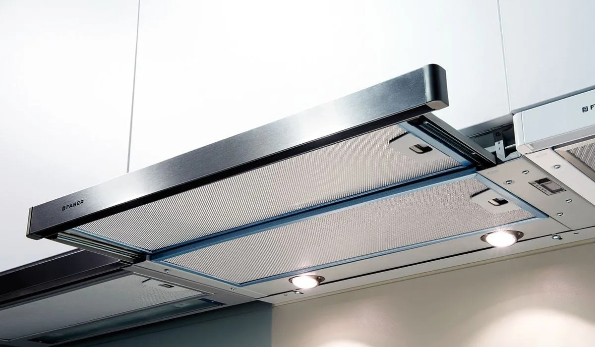 Faber CRIS24SS300 24" Slide Out Under Cabinet Hood Ducted Hoods stainless steel vent hood ducted