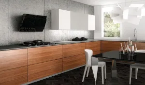 Faber CTAL36BK300B 36" Vertical Wall Hood Black Glass Ductless Hoods filterless ductless hood for apartment