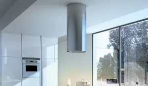 Faber CYLNIS15SS600 15" Diameter Round Island Hood Ducted Hoods under cabinet ducted hood