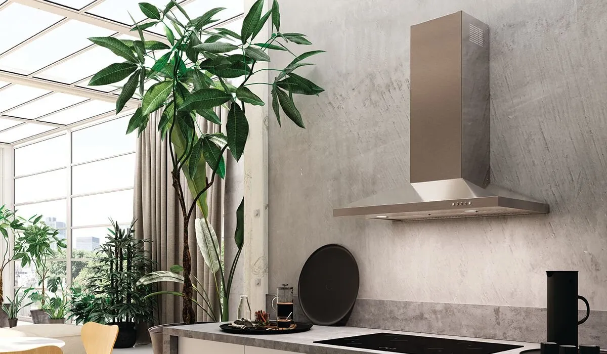 Faber DAMA30SSV 30" Pyramid Shape Wall Hood With Variable Air Management Ducted Hoods stainless steel vent hood ducted