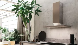 Faber DAMA30SSV 30" Pyramid Shape Wall Hood With Variable Air Management Ducted Hoods stainless steel vent hood ducted