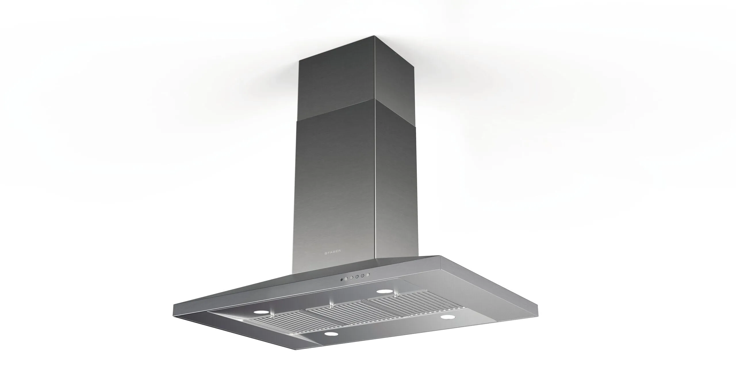 Faber DAMAIS36SSV 36" Pyramid Shape Island Hood With Variable Air Management