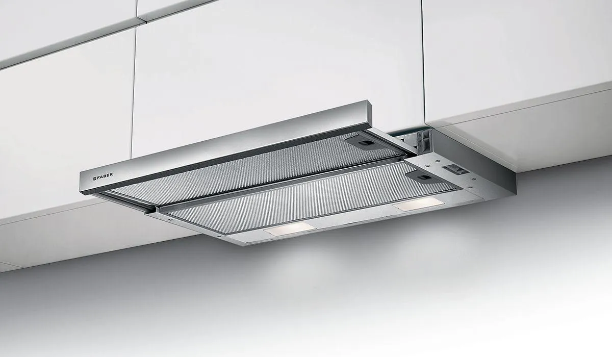 Faber FLEX30SS300 30" Slide Out Under Cabinet Hood Ducted Hoods high cfm ducted range hood