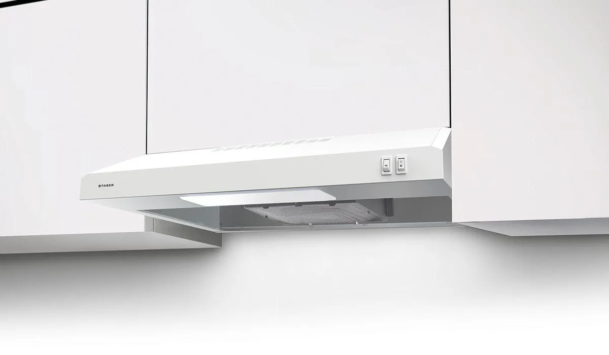 Faber LEVE24WH200 24" Under Cabinet Hood White Ducted Hoods high cfm ducted range hood