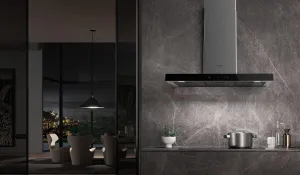 Faber STGL30SSV 30" T-Shape Chimney Wall Hood With Variable Air Management Ducted Hoods high cfm ducted range hood