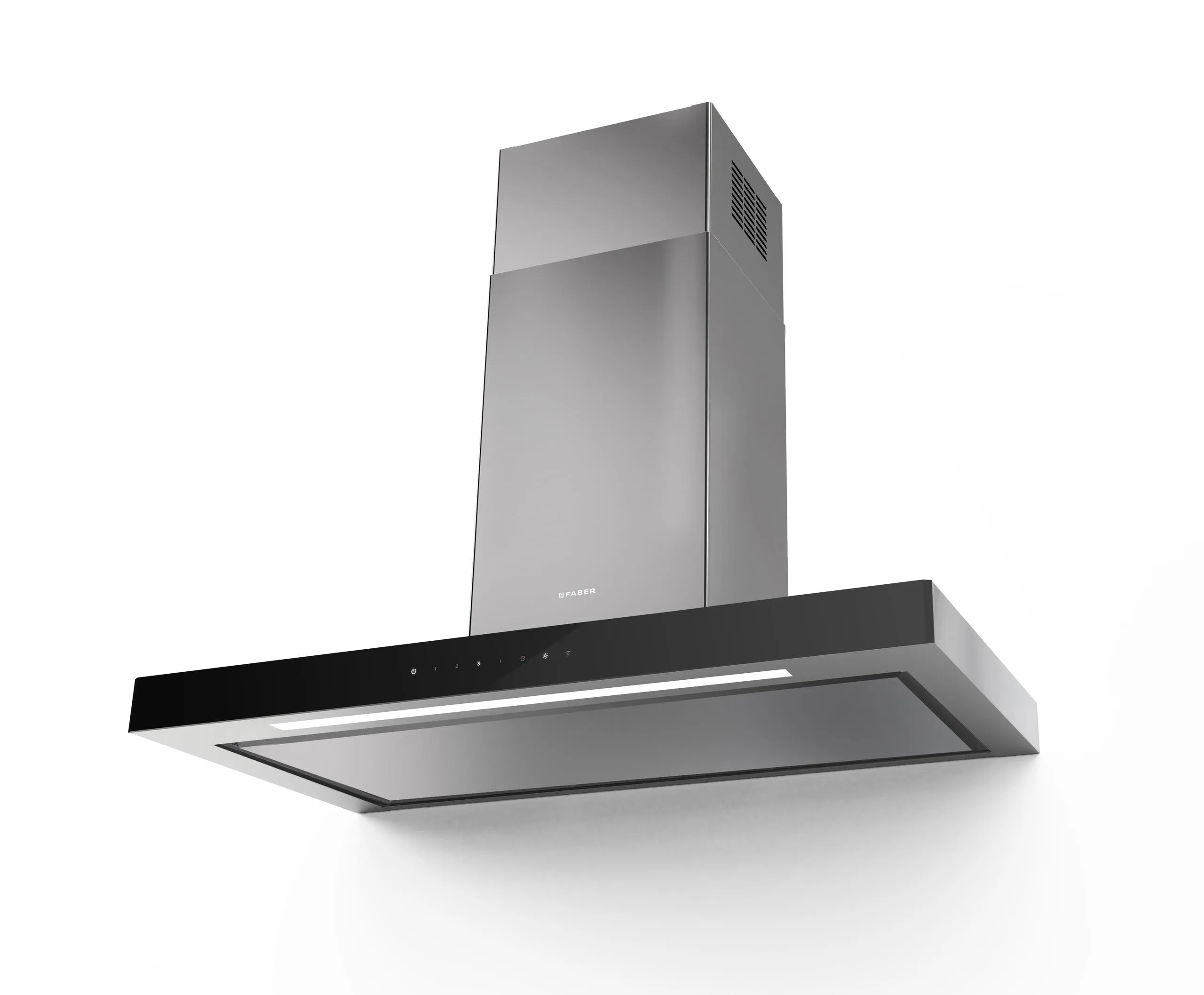 Faber STSP30SSV Stilo Suprema 30 Bk Glass / Ss, Vam - 600/395/295 Ventilation Range Hoods high suction kitchen exhaust hood
