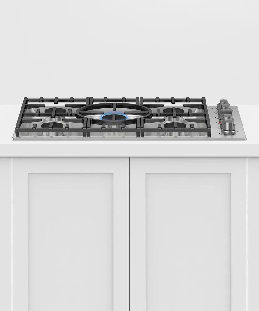 Fisher & Paykel CDV3365HN Gas Cooktop, 36"
