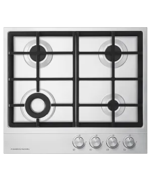 Fisher & Paykel CG244DLPX1N Gas On Steel Cooktop, 24", Lpg Gas 4 burner gas range for kitchen