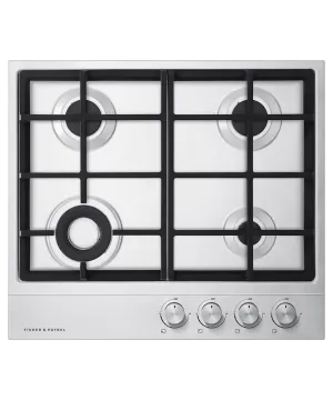 Fisher & Paykel CG244DNGX1N Gas On Steel Cooktop, 24" Gas natural gas range with griddle