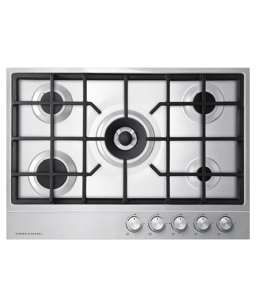 Fisher & Paykel CG305DNGX1N Gas On Steel Cooktop, 30" Gas natural gas range with griddle