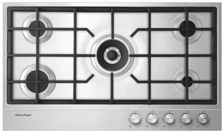 Fisher & Paykel CG365DNGX1N Gas On Steel Cooktop, 36" Gas natural gas range with griddle