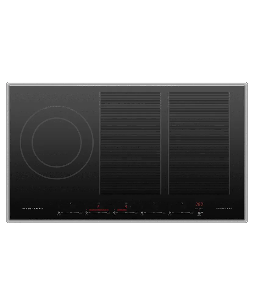 Fisher & Paykel CI365PTX4 Induction Cooktop, 36", 5 Zones, With Smartzone Electric slide-in electric cooking range