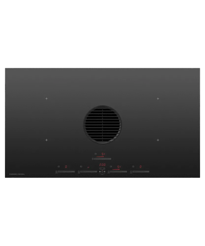 Fisher & Paykel CID364DTB4 Induction Cooktop, 36", 4 Zones With Integrated Ventilation Electric slide-in electric cooking range