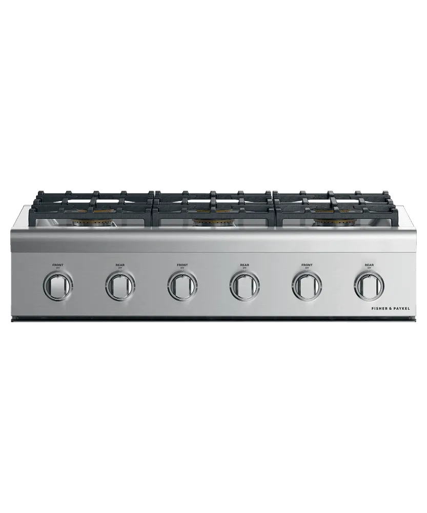 Fisher & Paykel CPV2366NN Gas Rangetop, 36" Gas natural gas range with griddle