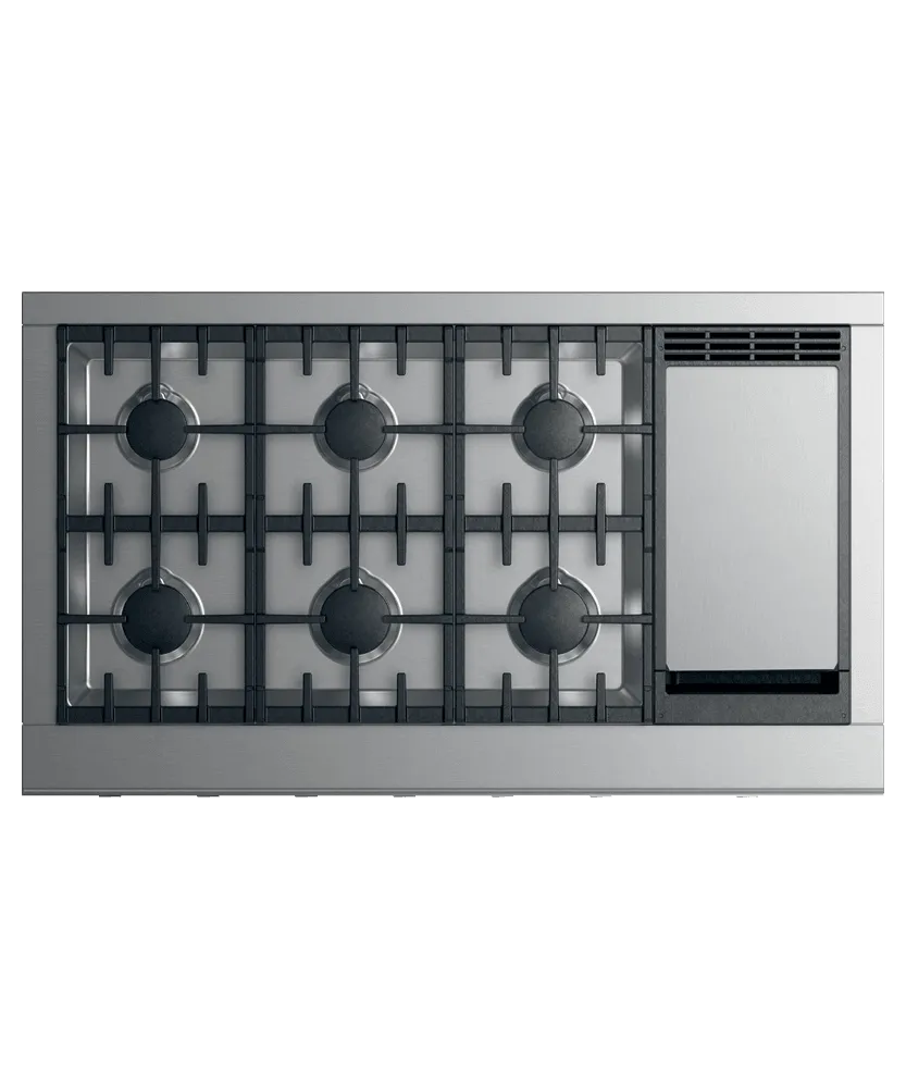Fisher & Paykel CPV2486GDLN Gas Rangetop, 48", Griddle, Lpg