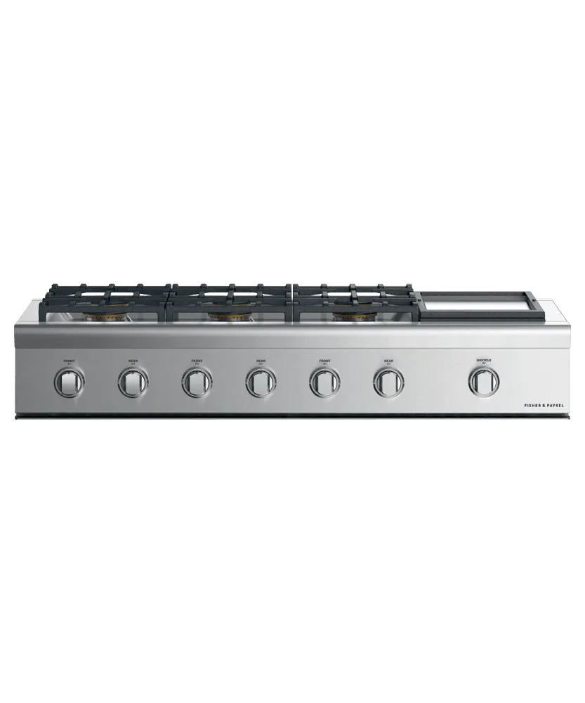 Fisher & Paykel CPV2486GDNN Gas Rangetop, 48", Griddle Gas natural gas range with griddle