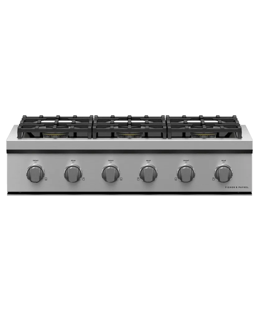 Fisher & Paykel CPV3366L Gas Rangetop, 36", Lpg Gas 4 burner gas range for kitchen