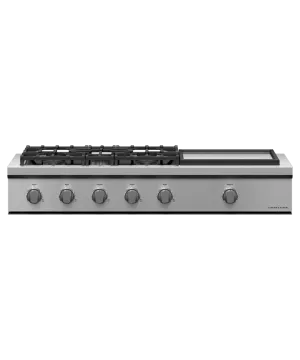 Fisher & Paykel CPV3485GDL Gas Rangetop, 48", Griddle, Lpg Gas 4 burner gas range for kitchen