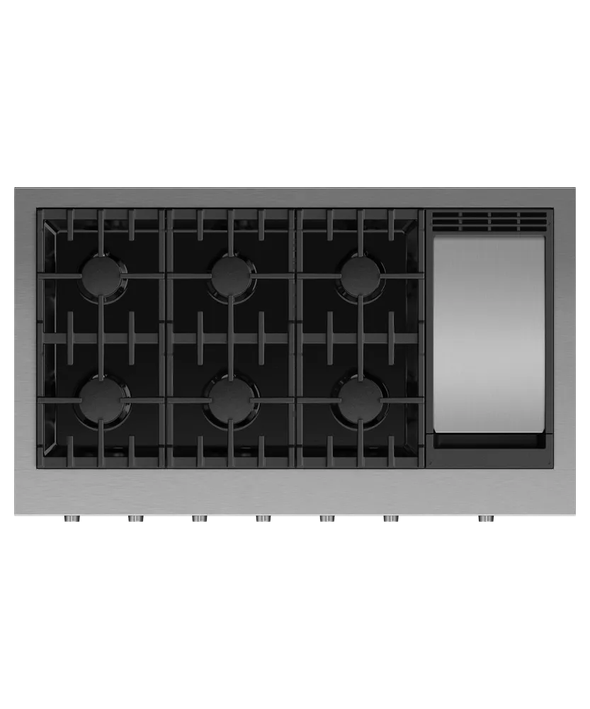 Fisher & Paykel CPV3486GDN Gas Rangetop, 48", Griddle Cooktops 30 inch cooktop online