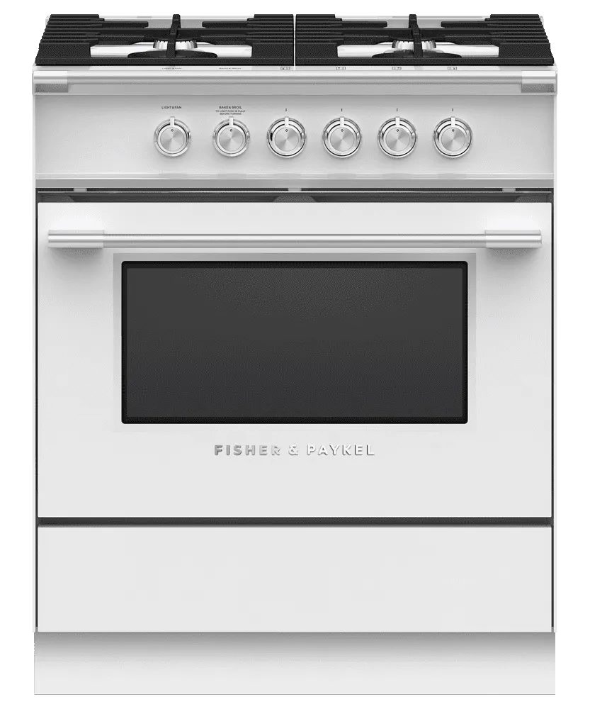 Fisher & Paykel KICKOR30W1 White Kickstrip For Classic Freestanding Range, 30" Range Accessories heavy duty range knobs