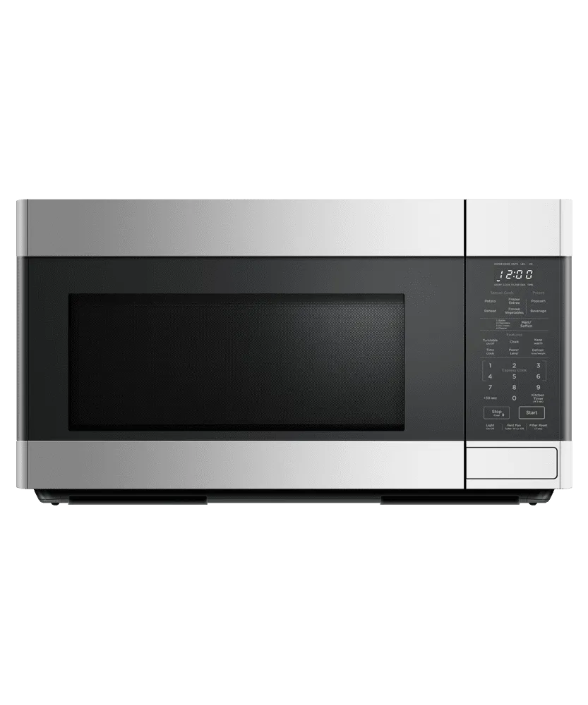 Fisher & Paykel MOH30SS1 Over The Range Microwave, 30" Microwave Ovens large capacity kitchen microwave