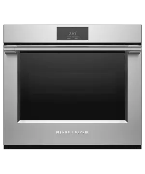 Fisher & Paykel OB30SPPTX1 Oven, 30", 4.1 Cu Ft, 17 Function, Self-Cleaning Wall Ovens oven with smart temperature control