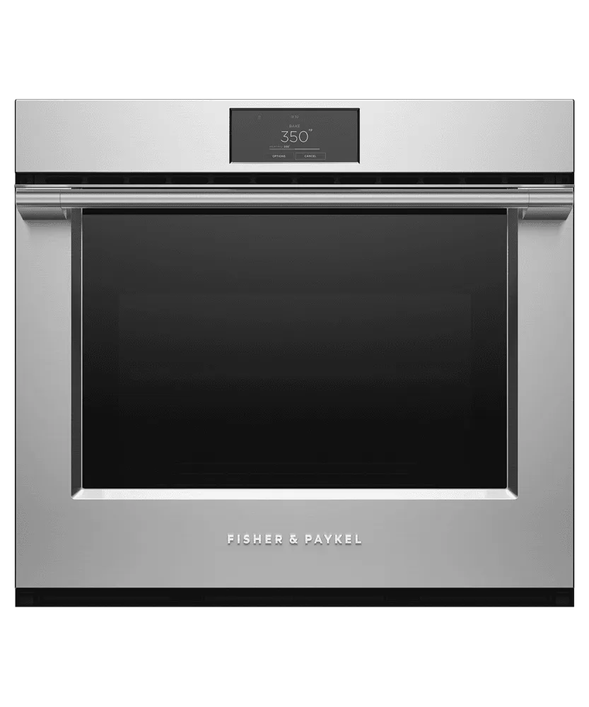 Fisher & Paykel OB30SPPTX1 Oven, 30", 4.1 Cu Ft, 17 Function, Self-Cleaning Wall Ovens oven with smart temperature control