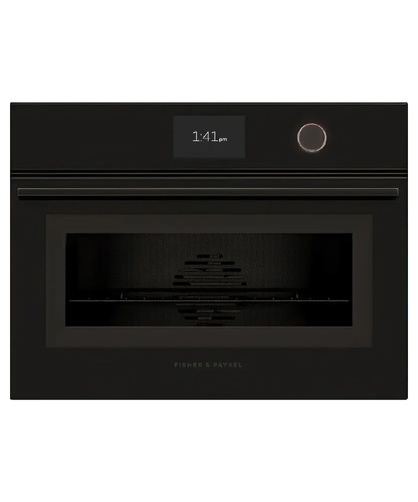 Fisher & Paykel OM24NMTDB1 Combination Microwave Speed Oven, 24", 22 Function Single Wall Ovens single oven with self-cleaning feature