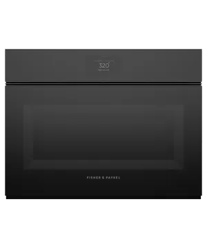 Fisher & Paykel OM24NMTNB1 Convection Speed Oven, 24", 22 Function Single Wall Ovens single oven with self-cleaning feature