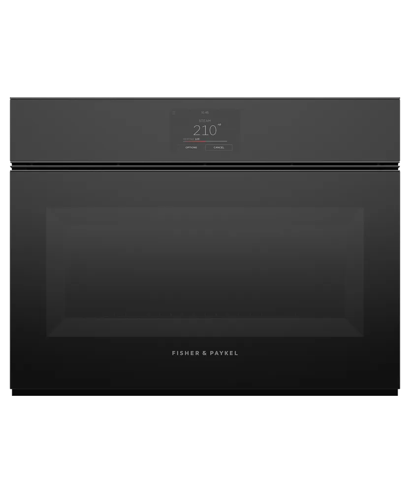 Fisher & Paykel OS24NMTNB1 Combination Steam Oven, 24", 23 Function Single Wall Ovens single oven with self-cleaning feature