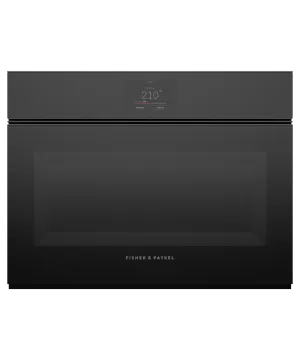 Fisher & Paykel OS24NMTNB1 Combination Steam Oven, 24", 23 Function Single Wall Ovens single oven with self-cleaning feature