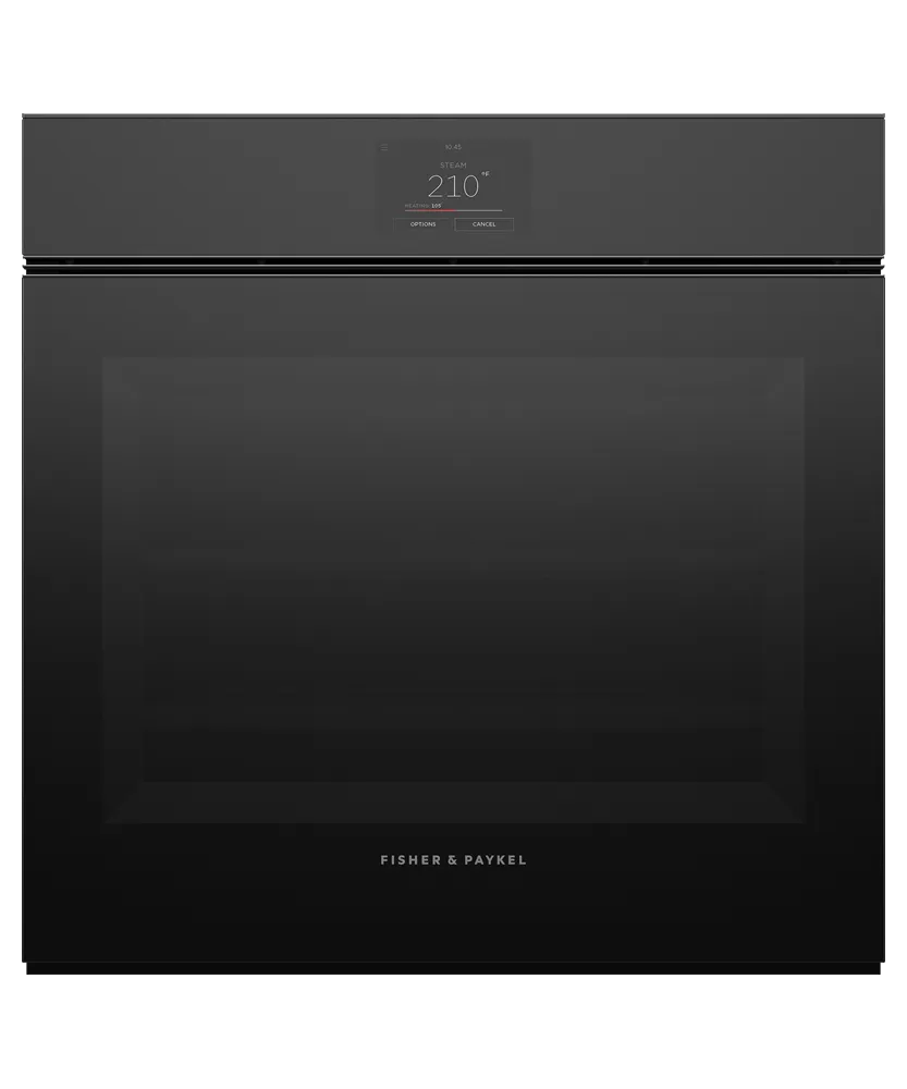 Fisher & Paykel OS24SMTNB1 Combination Steam Oven, 24", 23 Function Single Wall Ovens single oven with self-cleaning feature